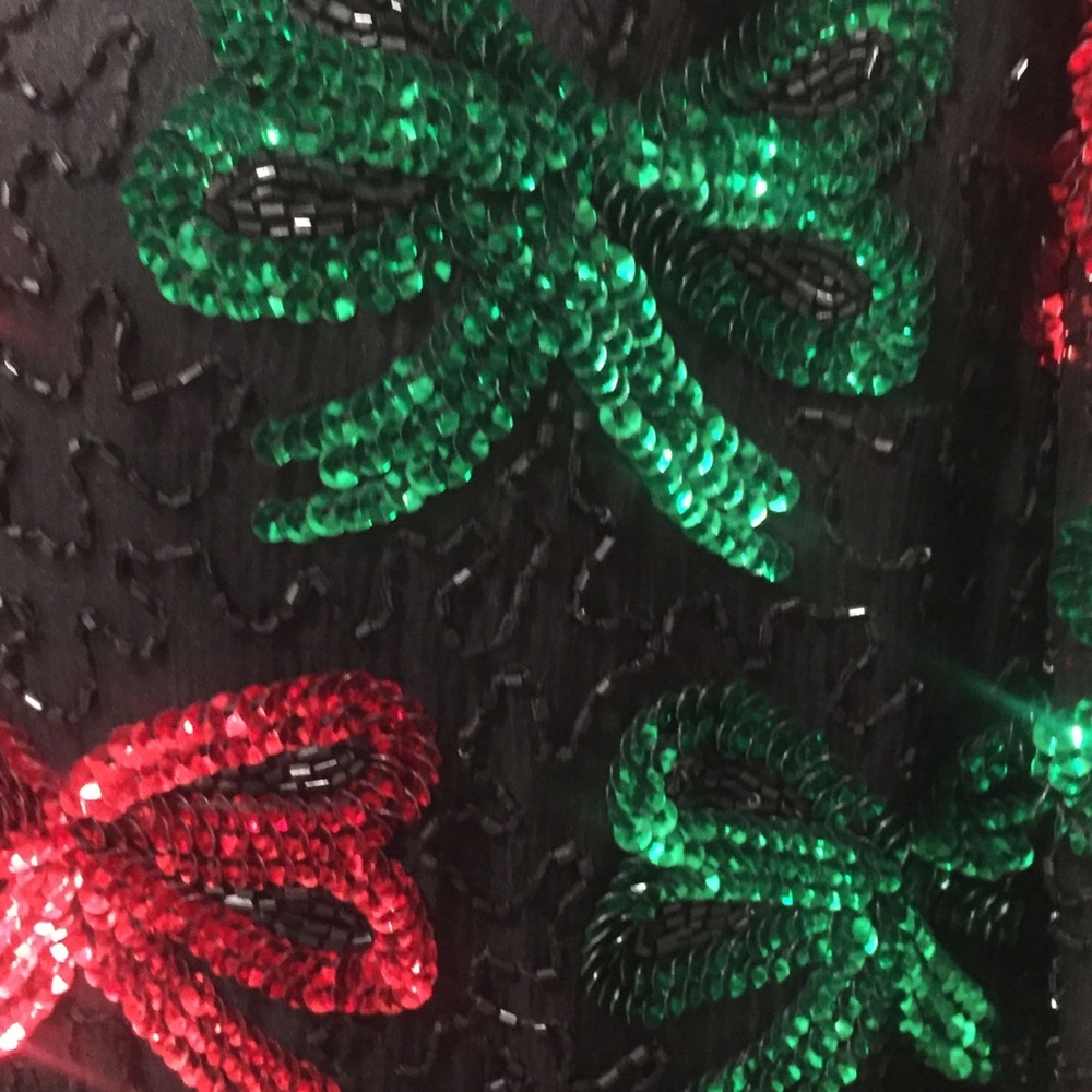 Laurence  Kazar Sequin  & Silk  Holiday Jacket - Picture 9 of 13